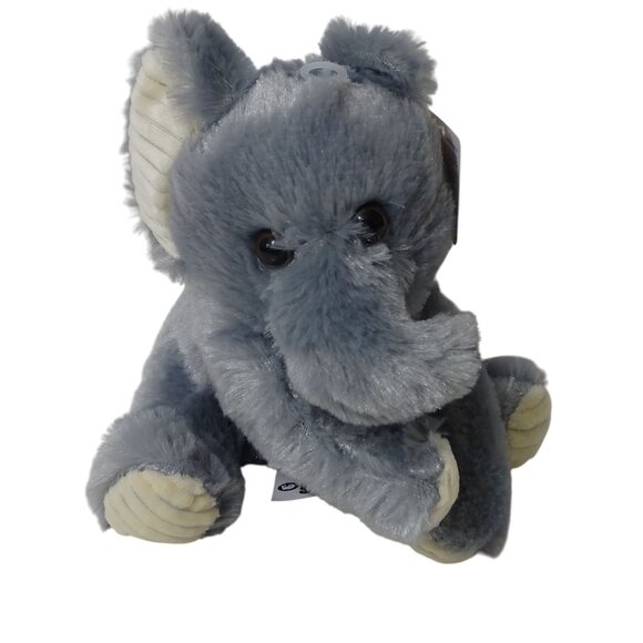Goffa Elephant Soft Plush Stuffed Animal Toy 7" Gray Boy Girl Ages 3 and Up NEW - Picture 1 of 8